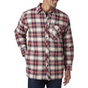 Backpacker Men's Flannel Shirt Jacket with Quilt Lining INDEPENDENT